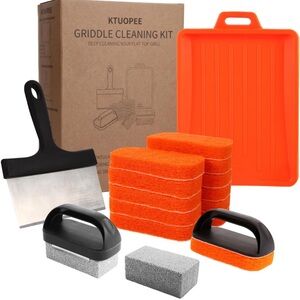 Griddle Cleaning Kit - Orange and Black